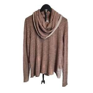 Free People Beach Cowl Neck Rose Marl Pullover Women’s M/L Beach boho